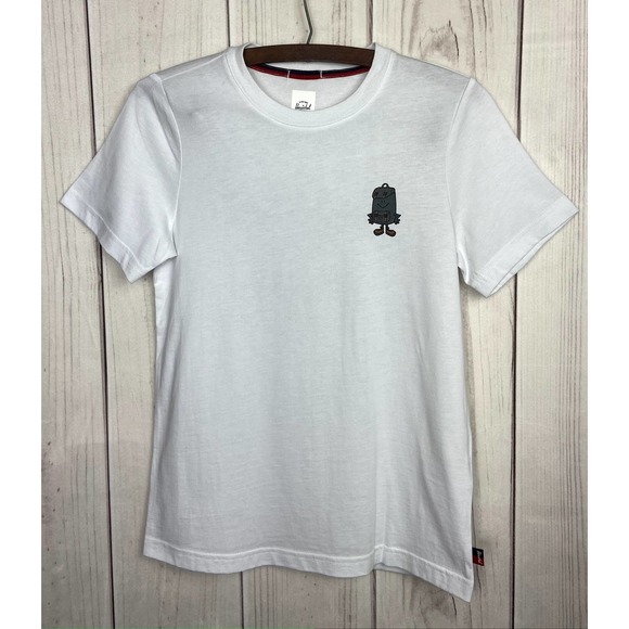 Herschel White T-Shirt with Bookbag Logo (XS) - Picture 1 of 8